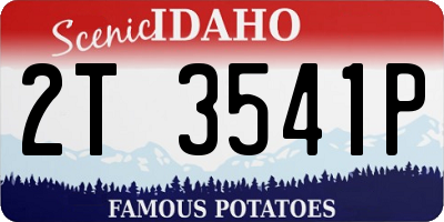 ID license plate 2T3541P