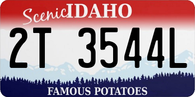 ID license plate 2T3544L