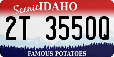 ID license plate 2T3550Q