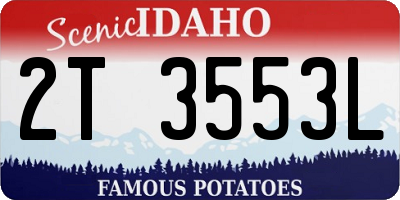 ID license plate 2T3553L