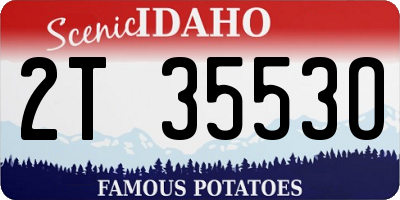 ID license plate 2T3553O