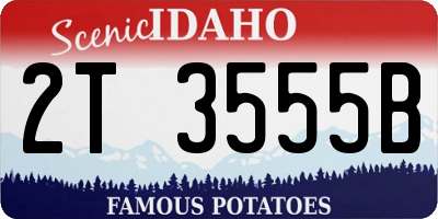 ID license plate 2T3555B