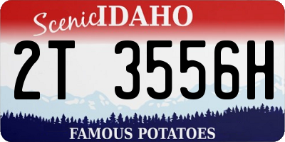 ID license plate 2T3556H