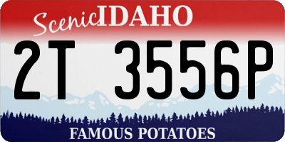 ID license plate 2T3556P