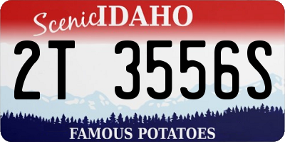 ID license plate 2T3556S