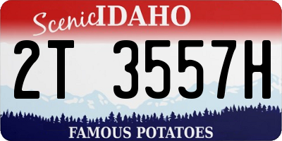 ID license plate 2T3557H