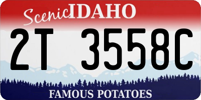 ID license plate 2T3558C