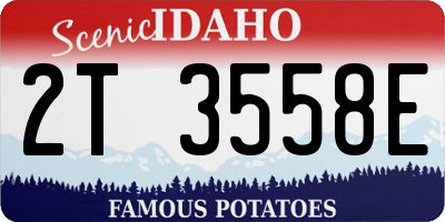 ID license plate 2T3558E