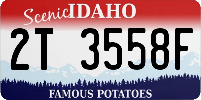 ID license plate 2T3558F