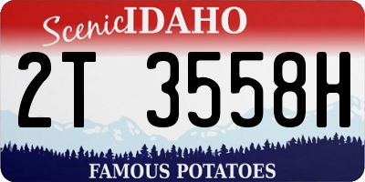 ID license plate 2T3558H