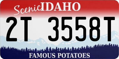 ID license plate 2T3558T