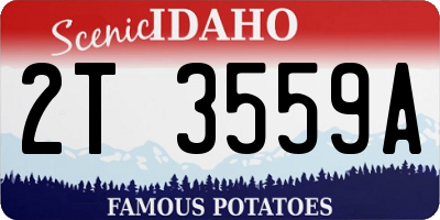 ID license plate 2T3559A