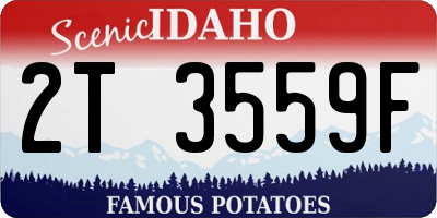 ID license plate 2T3559F