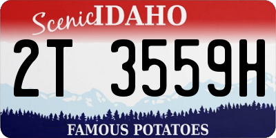 ID license plate 2T3559H
