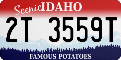 ID license plate 2T3559T