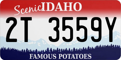 ID license plate 2T3559Y