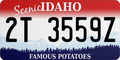 ID license plate 2T3559Z