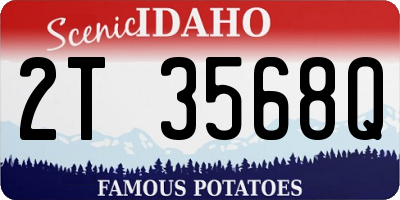 ID license plate 2T3568Q
