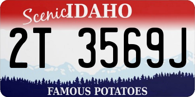 ID license plate 2T3569J