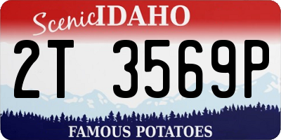 ID license plate 2T3569P