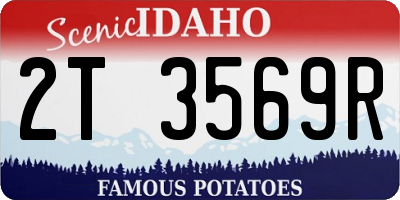 ID license plate 2T3569R