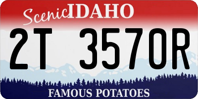 ID license plate 2T3570R