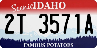 ID license plate 2T3571A