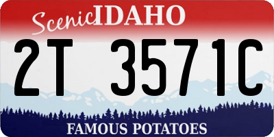 ID license plate 2T3571C