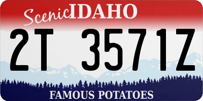 ID license plate 2T3571Z