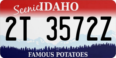 ID license plate 2T3572Z