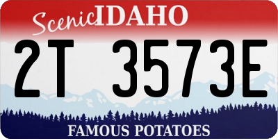 ID license plate 2T3573E