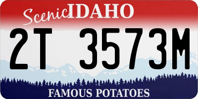 ID license plate 2T3573M
