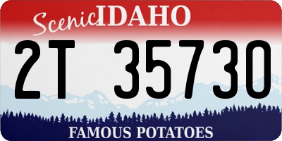 ID license plate 2T3573O
