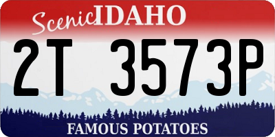 ID license plate 2T3573P