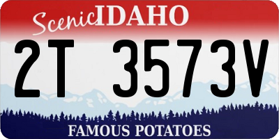 ID license plate 2T3573V