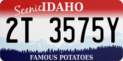 ID license plate 2T3575Y
