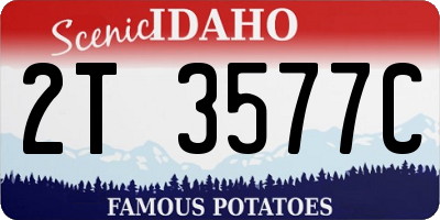 ID license plate 2T3577C