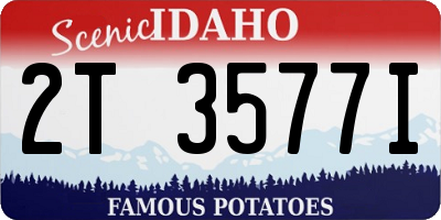 ID license plate 2T3577I