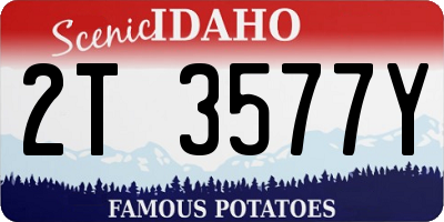 ID license plate 2T3577Y