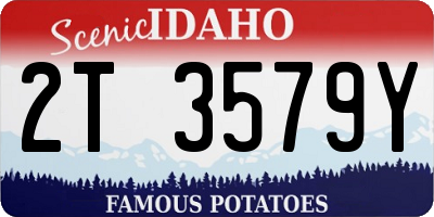 ID license plate 2T3579Y