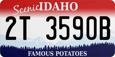 ID license plate 2T3590B