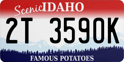 ID license plate 2T3590K