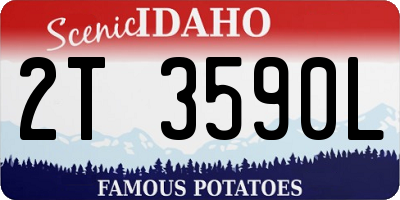 ID license plate 2T3590L