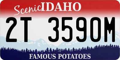 ID license plate 2T3590M