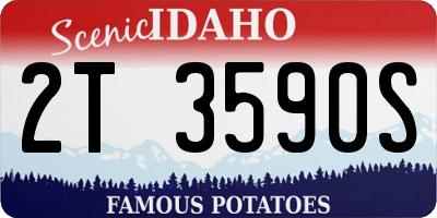 ID license plate 2T3590S
