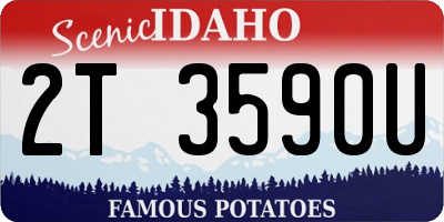 ID license plate 2T3590U