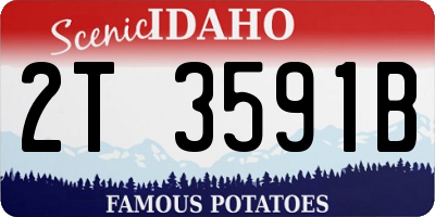 ID license plate 2T3591B
