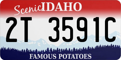 ID license plate 2T3591C