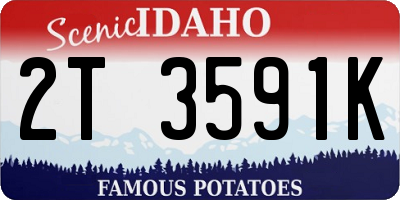 ID license plate 2T3591K