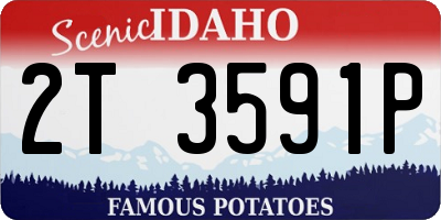 ID license plate 2T3591P